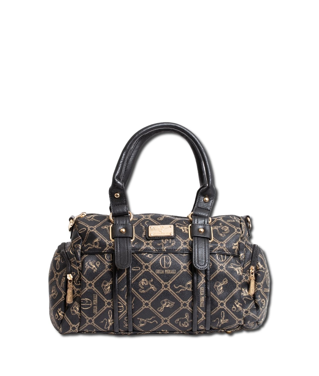 Giulia Pieralli Logo Handbag Black