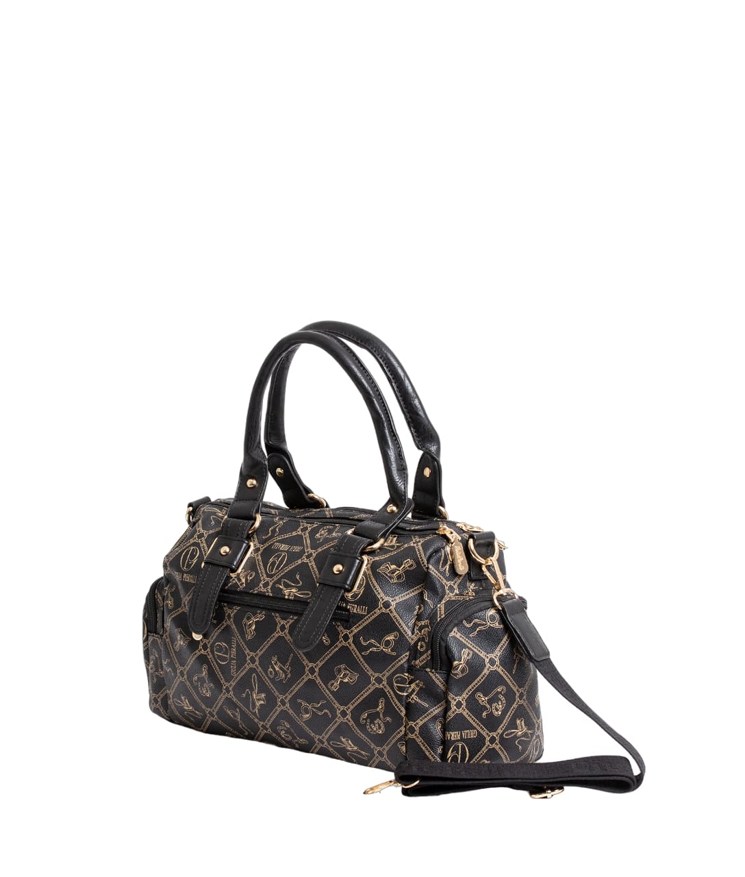 Giulia Pieralli Logo Handbag Black