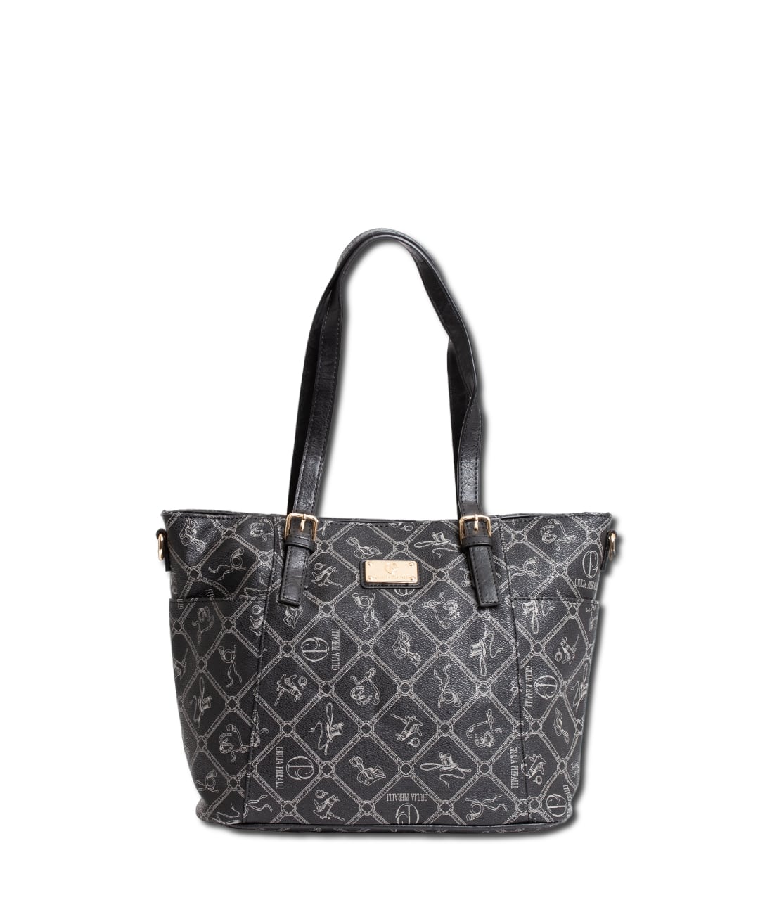 Giulia Pieralli Logo Jetset Totebag Blackgrey