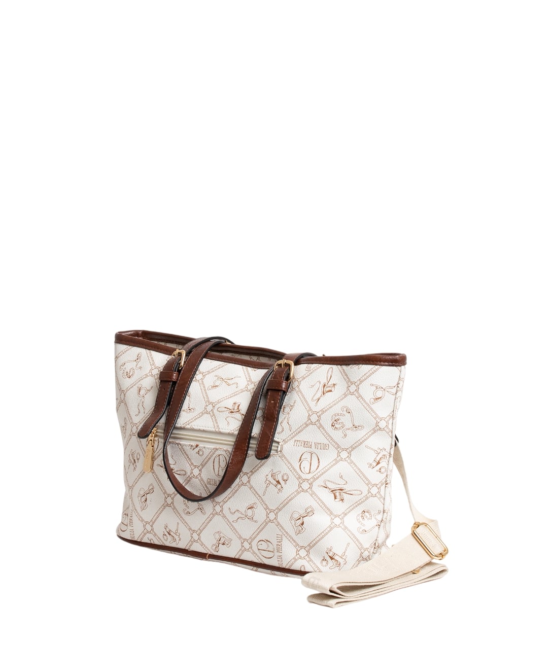 Giulia Pieralli Logo Totebag Small Beigebrown