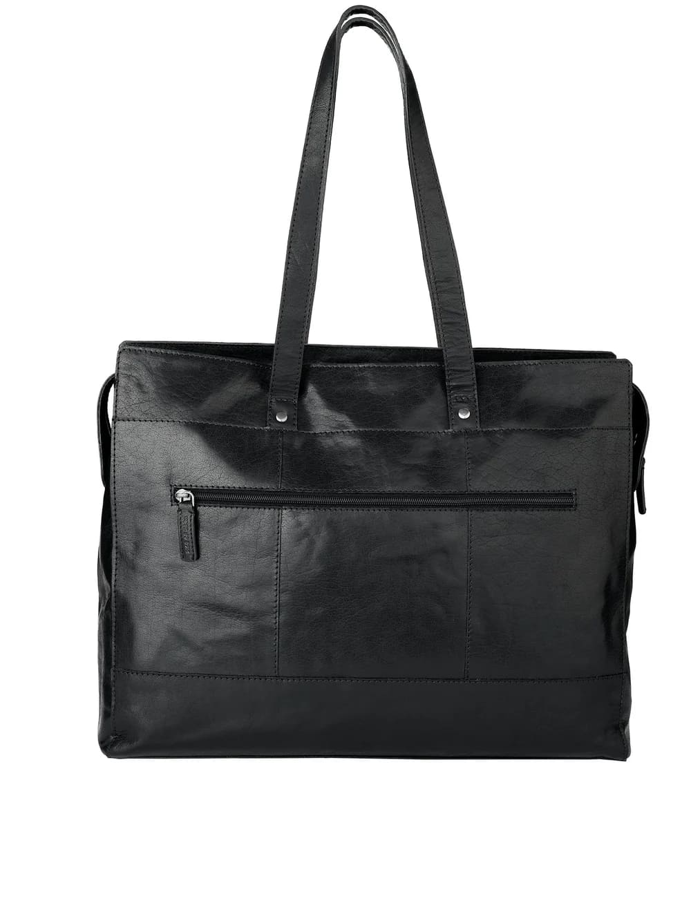 Rise of Rosa Genuine Leather Elisabeth 15´ Laptop Totebag Black´