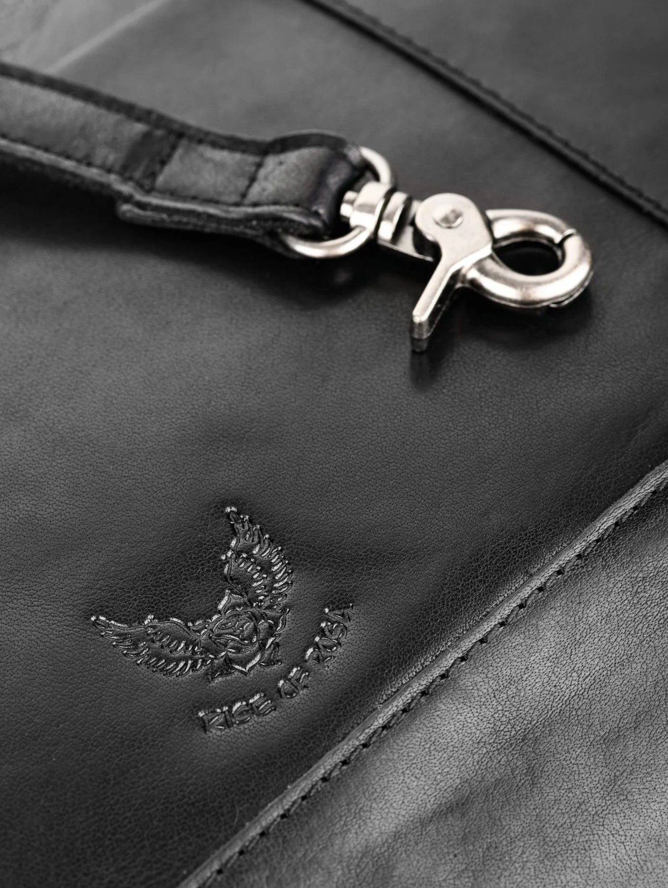 Rise of Rosa Genuine Leather Mary 13´ Laptop Shopper Black´