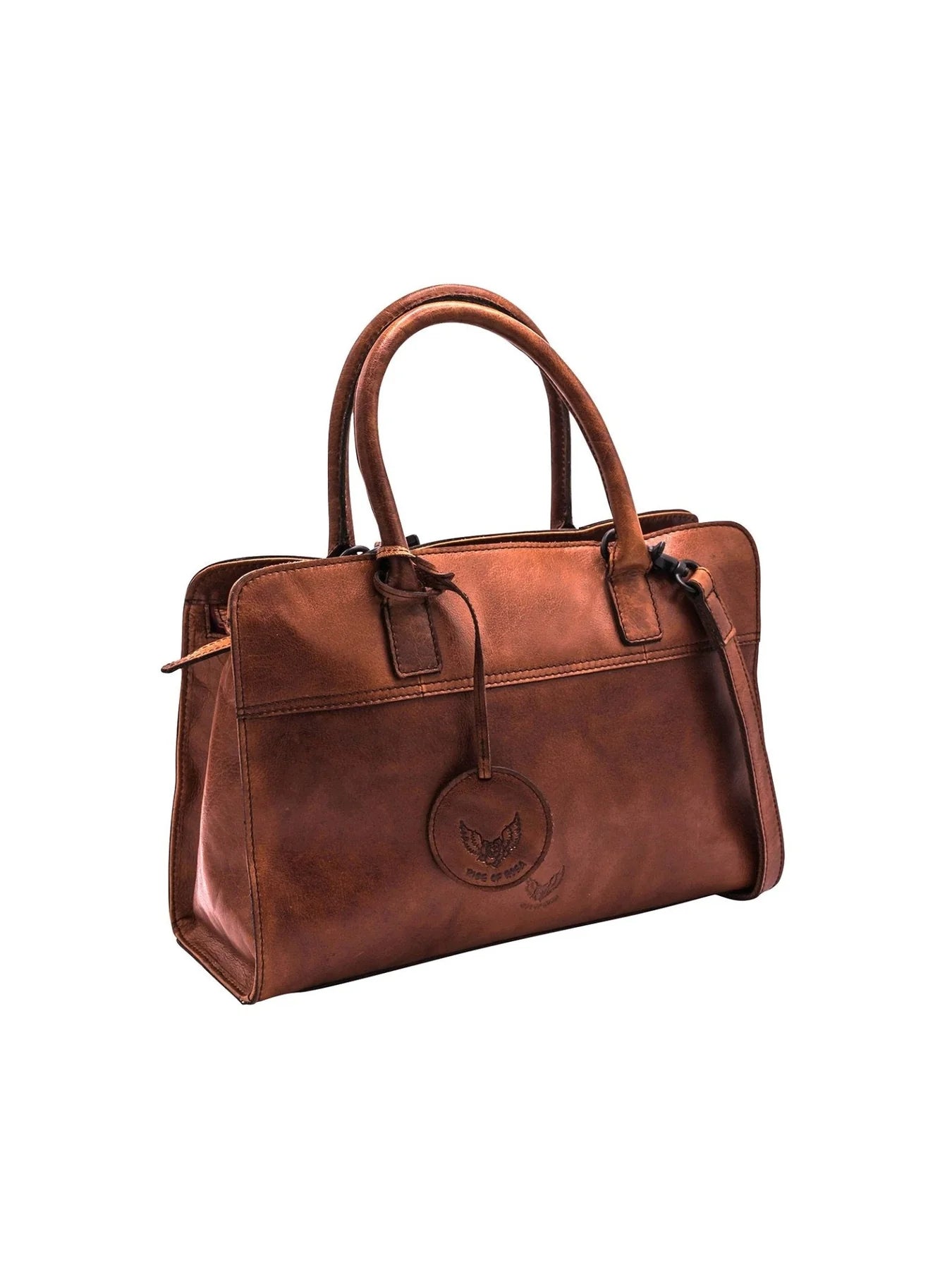 Rise of Rosa Genuine Leather Susan Handbag Maple