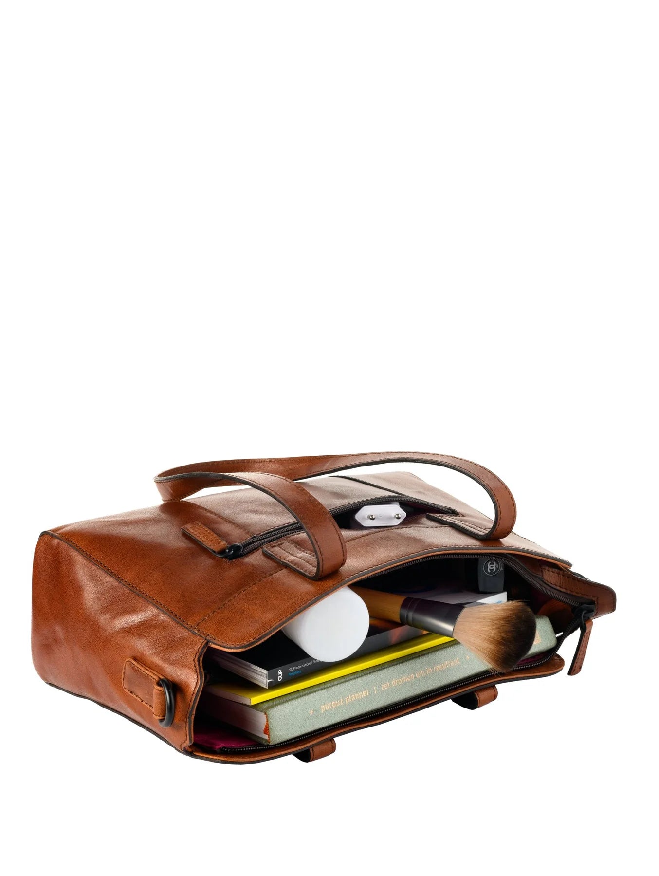 Rise of Rosa Genuine Leather Margaret Handbag Maple