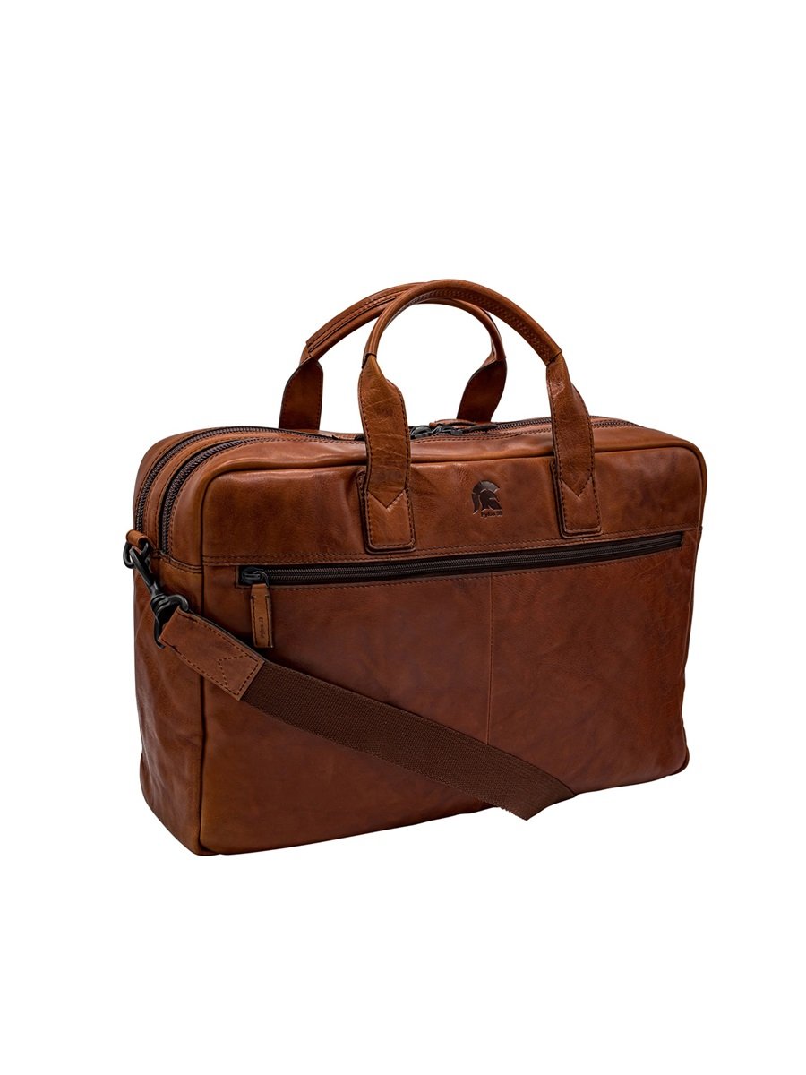 Pylos59 Genuine Leather Steve 17´ Laptop Bag Maple´