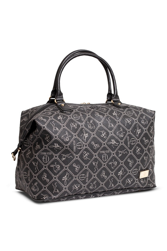 Giulia Pieralli Logo Hannah Weekendbag Blackgrey