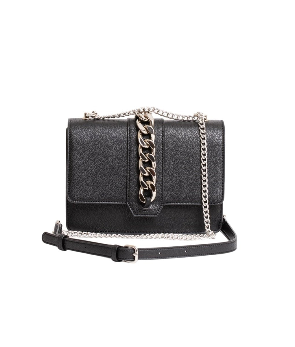 BHC Chain Flapbag Black Silver