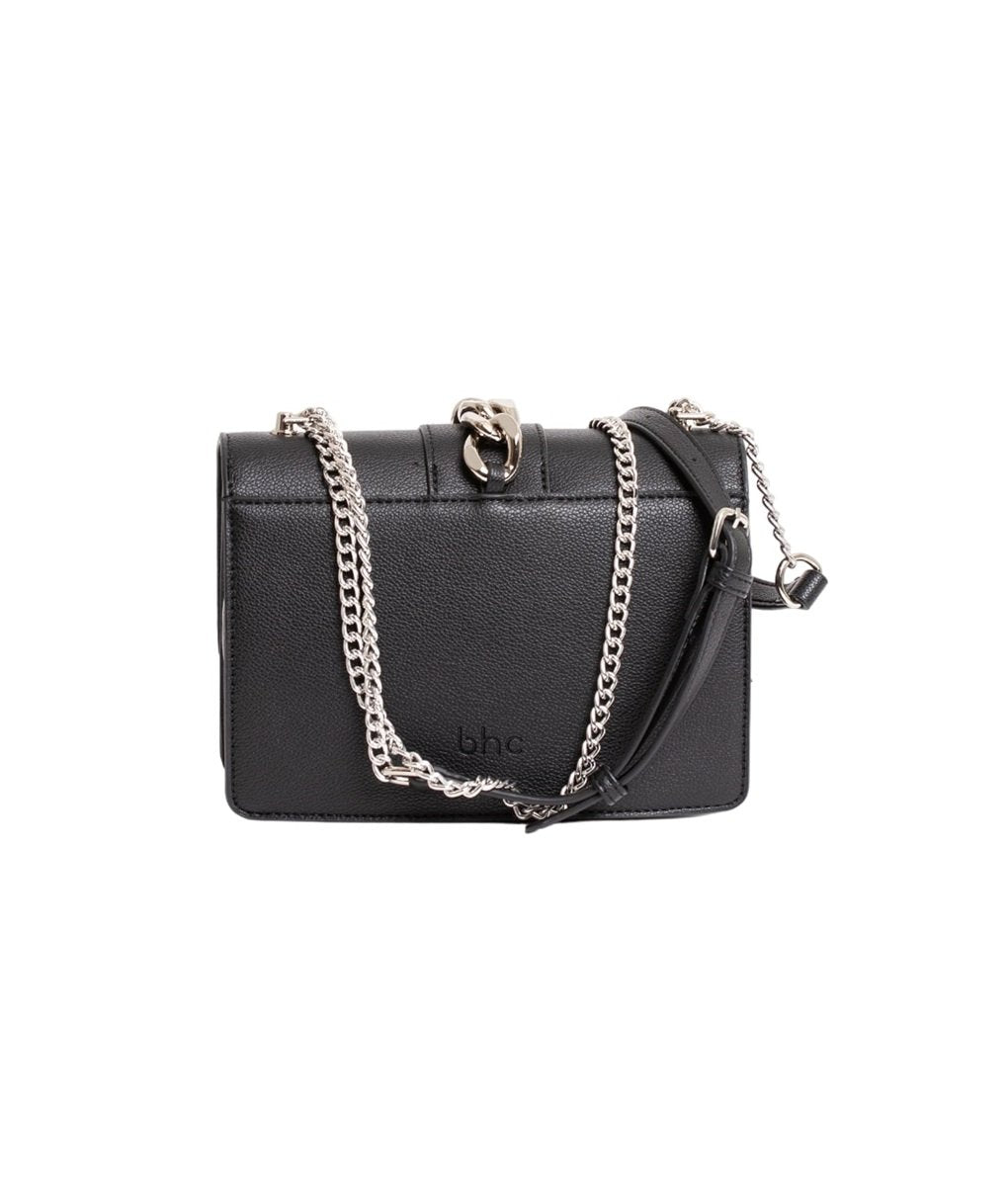 BHC Chain Flapbag Black Silver