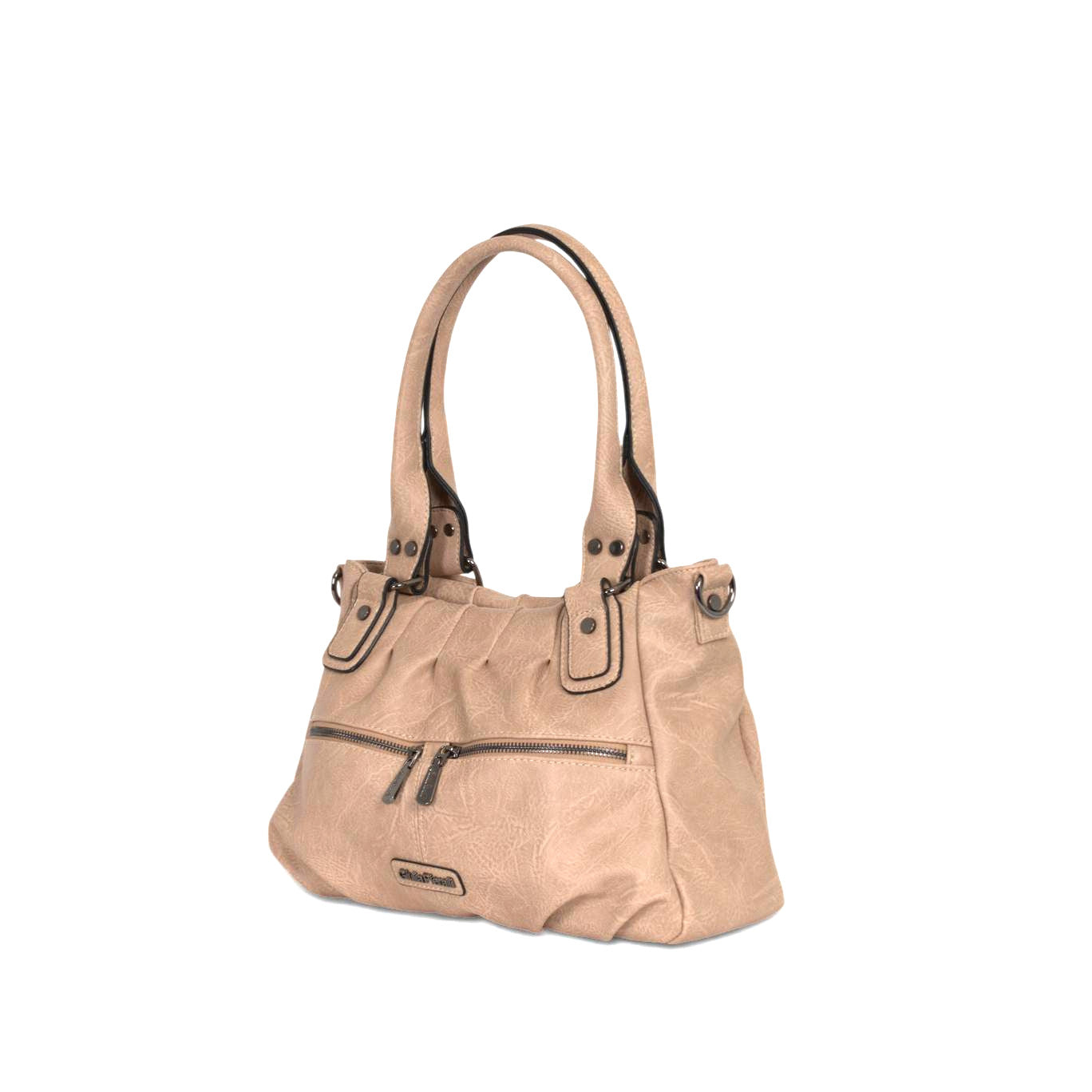 Giulia Pieralli Classic Ruffle Handbag Sand