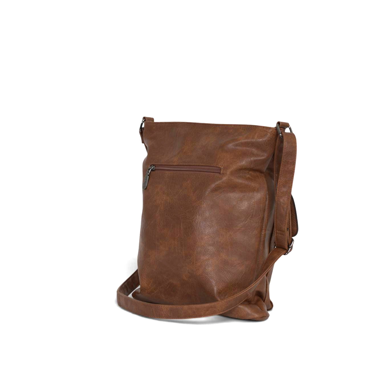 Giulia Pieralli Classic Topzipper A4 Cognac
