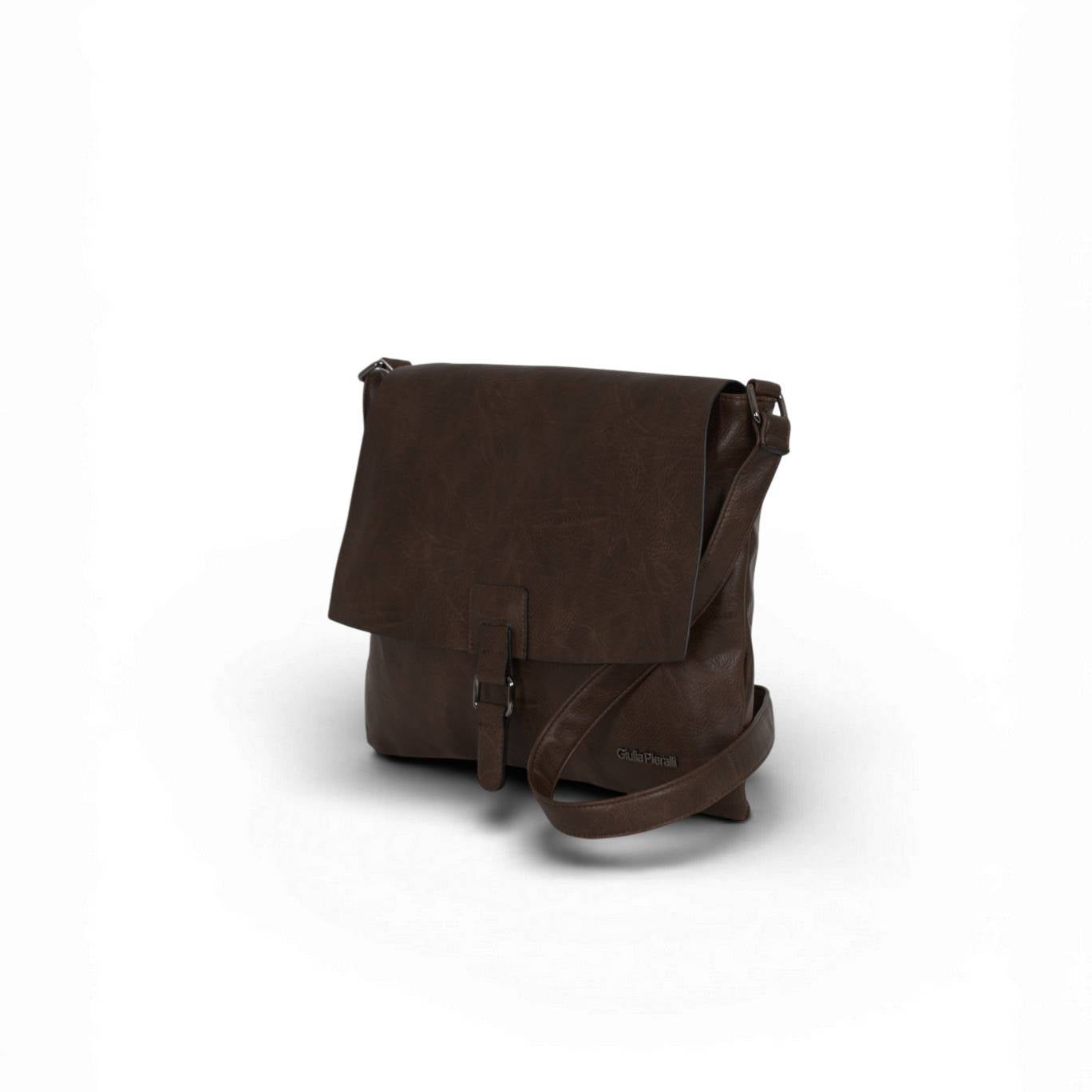 Giulia Pieralli Classic Wide Buckle Flapbag Coffe