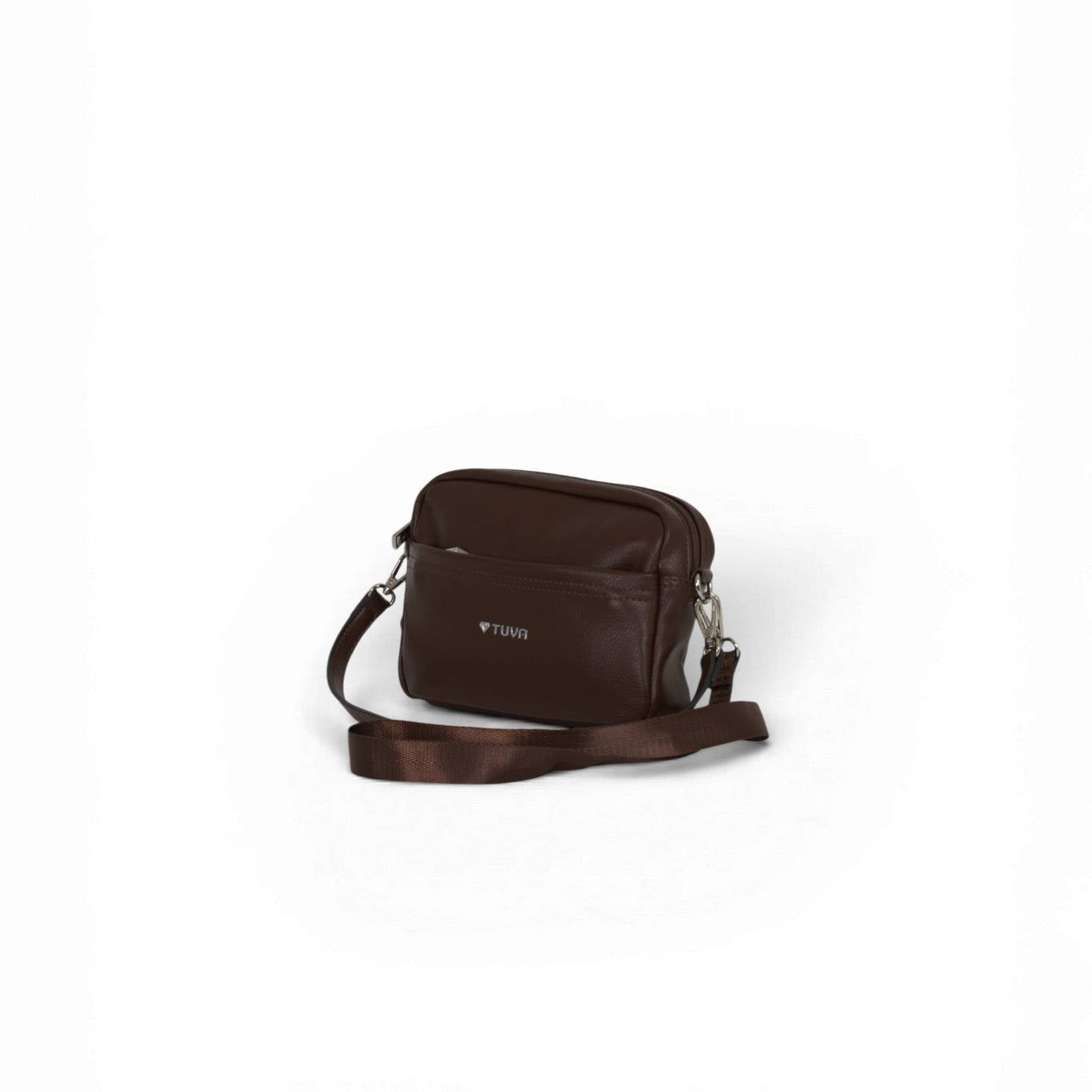 Tuva Collection Wide Shoulderbag Coffe