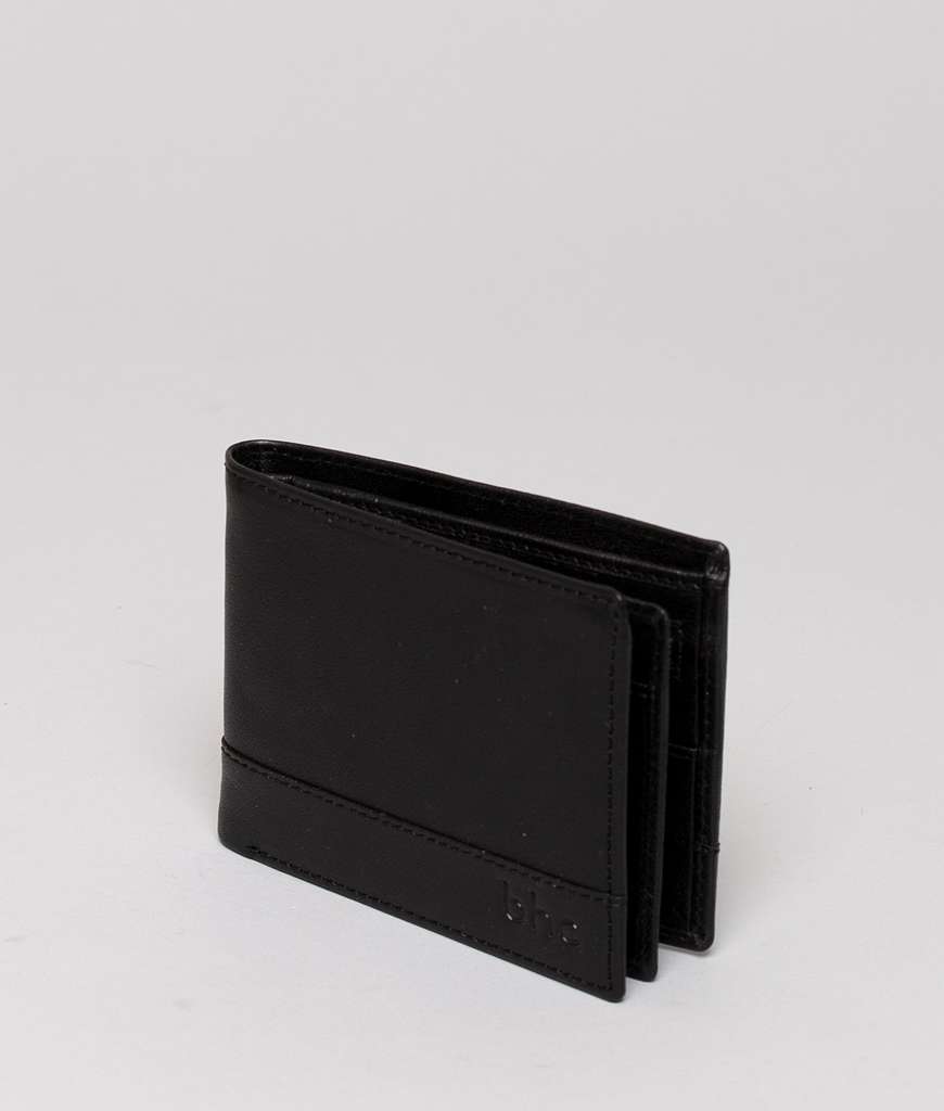 BHC Nordic Leather Wallet Dollar Small Black