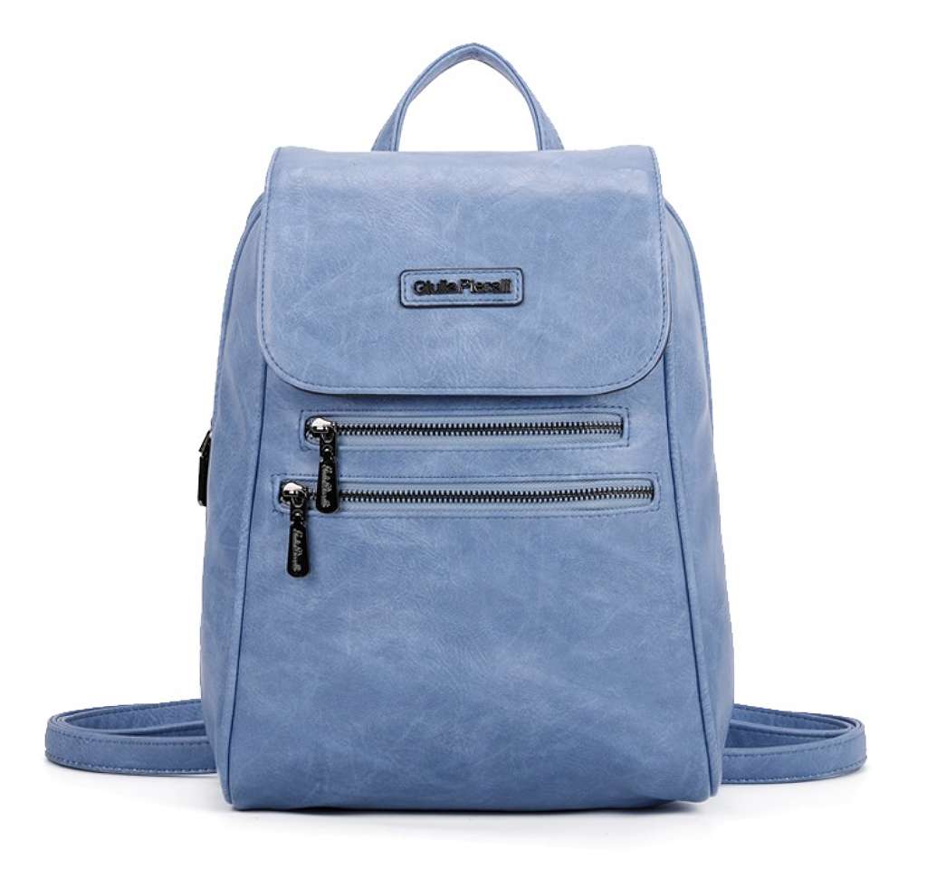 Giulia Pieralli Classic Backpack Flap Blue