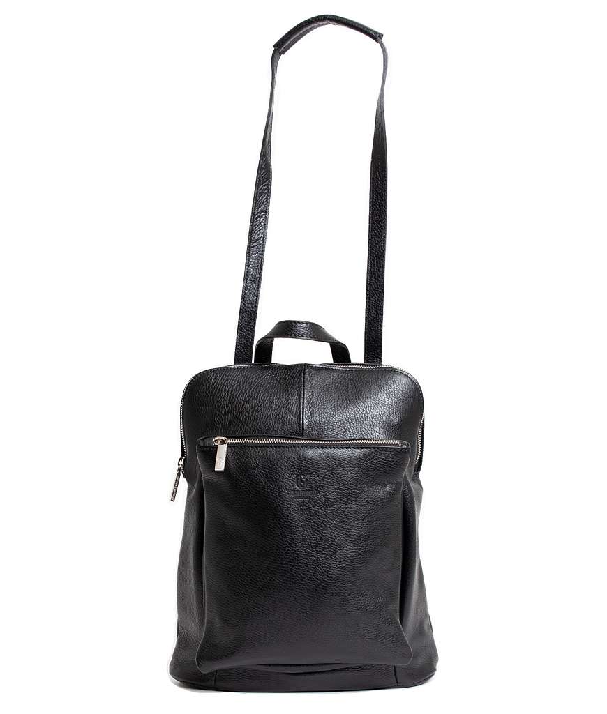 Giulia Pieralli Italian Leather Backpack Black – Bagoholic.com