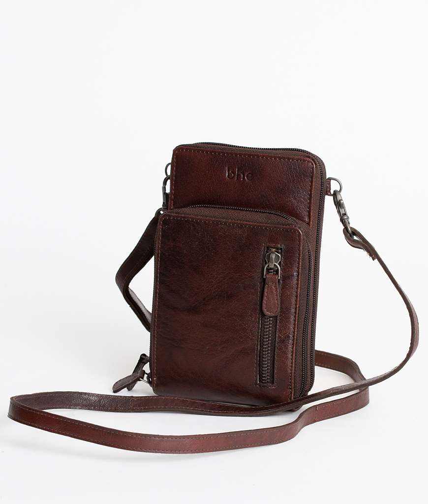 BHC Nordic Leather Phonebag Pocket Dark Brown