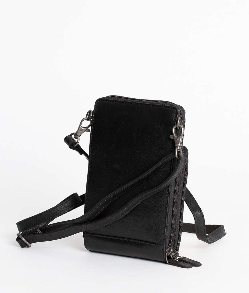 BHC Nordic Leather Phonebag Pocket Black